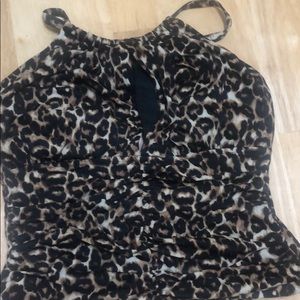 Cheetah print Magic Suit one-piece bathing suit